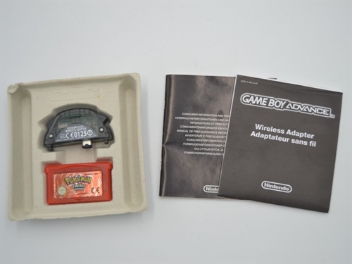 Gameboy Advance Spil - Pokemon FireRed Version (EUR) - I æske (A Grade) (Genbrug)